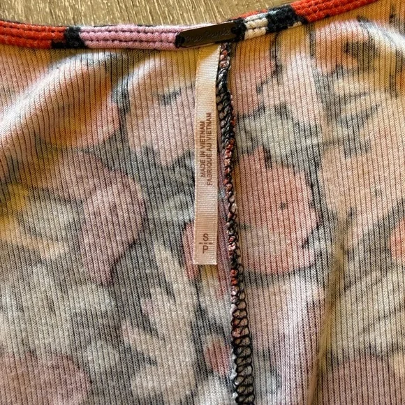 Free People Floral Dress - Red and Black - Picture 5 of 6